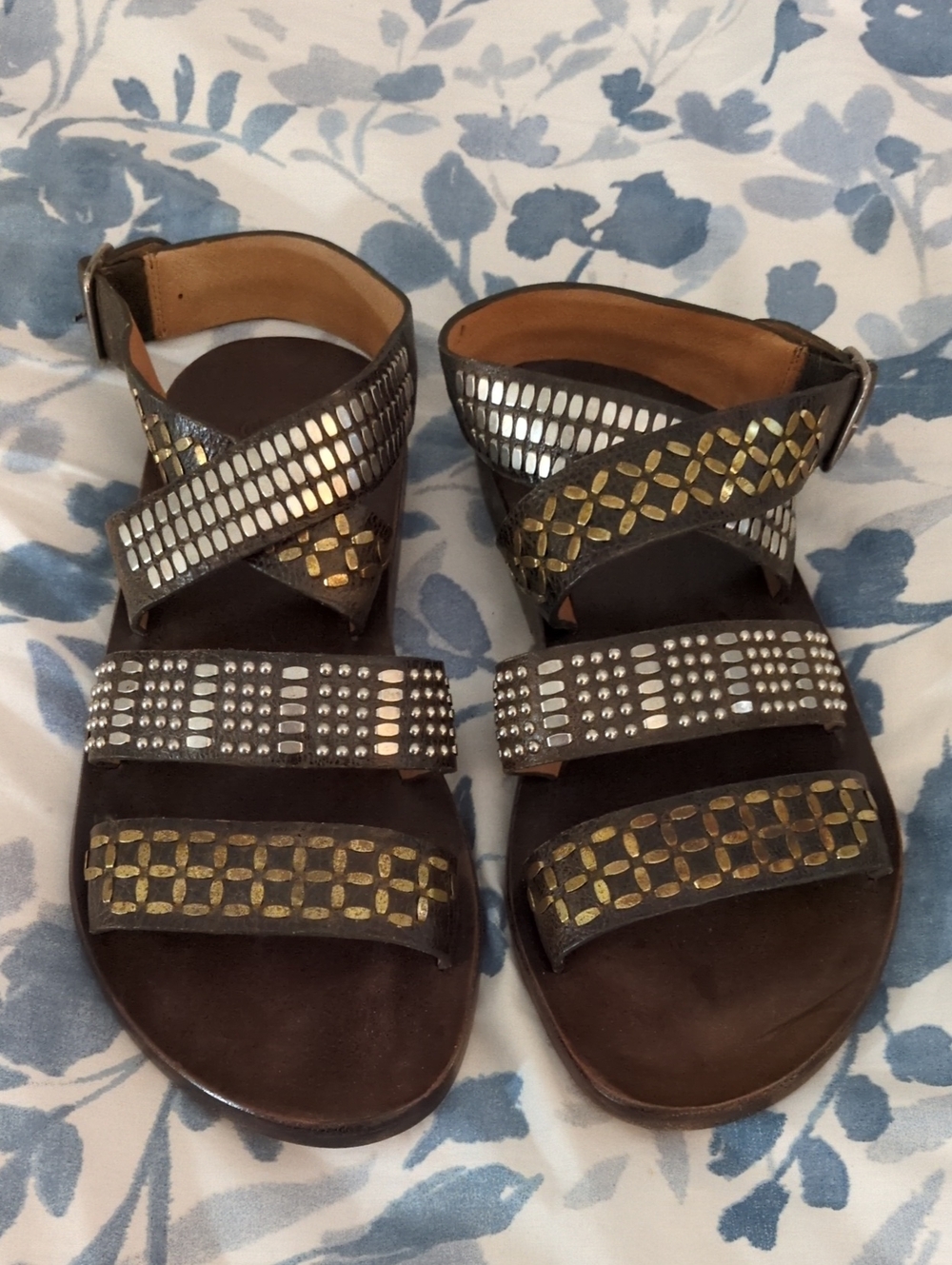 Purchased Never Worn Ankle Strap Gladiator Cordero Sandals